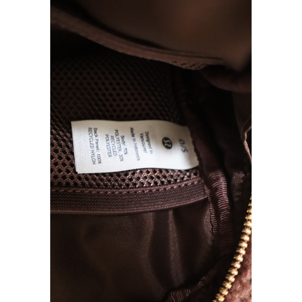 Fleece Sherpa Athleisure Lululemon Everywhere Belt Bag OS Brown Gold Hardware - Picture 4 of 7